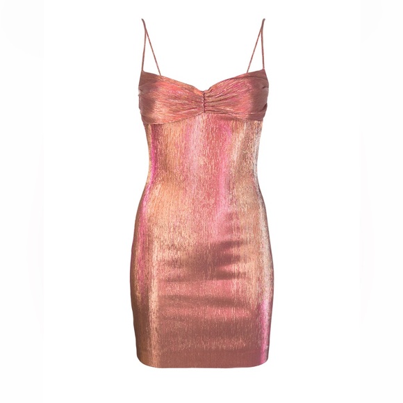 BEC AND BRIDGE IRIDESCENT MINI DRESS - Picture 1 of 8